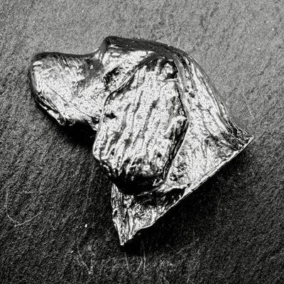 Sussex Spaniel Lapel Pin | Nickel Silver | Alden Arts