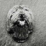 Tibetan Terrier Lapel Pin | Nickel Silver | Alden Arts