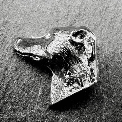 Whippet Lapel Pin | Nickel Silver | Alden Arts