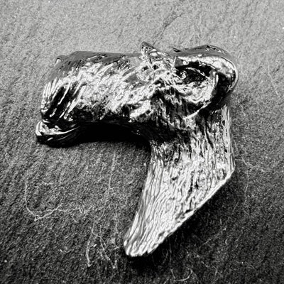 Wire Haired Terrier Lapel Pin | Nickel Silver | Alden Arts