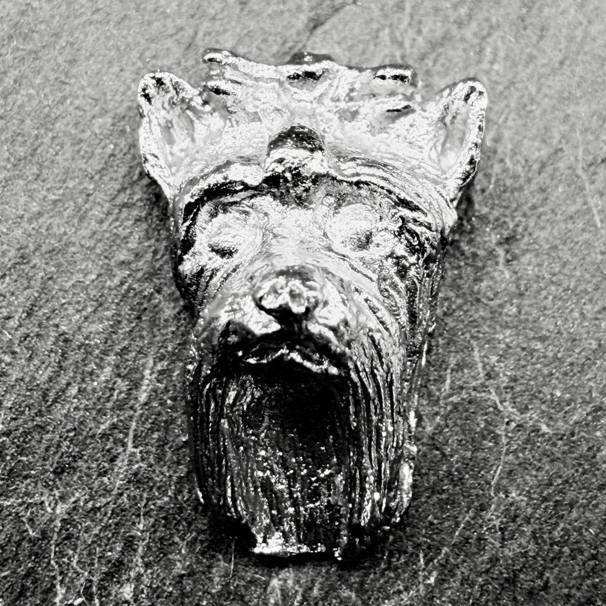 Yorkshire Terrier Lapel Pin | Nickel Silver | Alden Arts