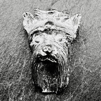 Yorkshire Terrier Lapel Pin | Nickel Silver | Alden Arts