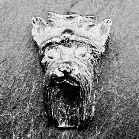 Yorkshire Terrier Lapel Pin | Nickel Silver | Alden Arts