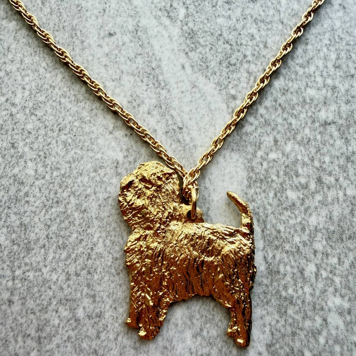 Affenpinscher Pendant | Gold Plate | Alden Arts