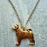 Akita Pendant | Gold Plate | Alden Arts