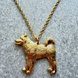 Alaskan Malamute Pendant | Gold Plate | Alden Arts