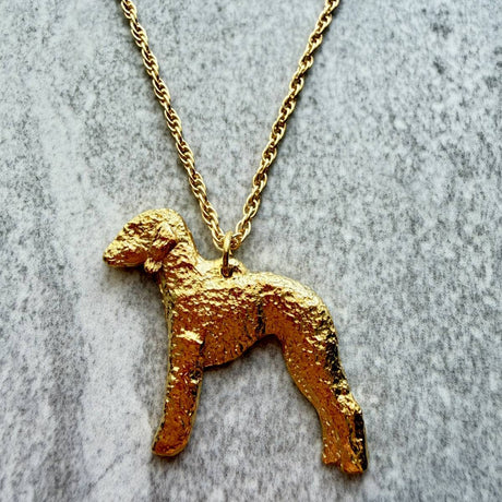 Bedlington Pendant | Gold Plate | Alden Arts