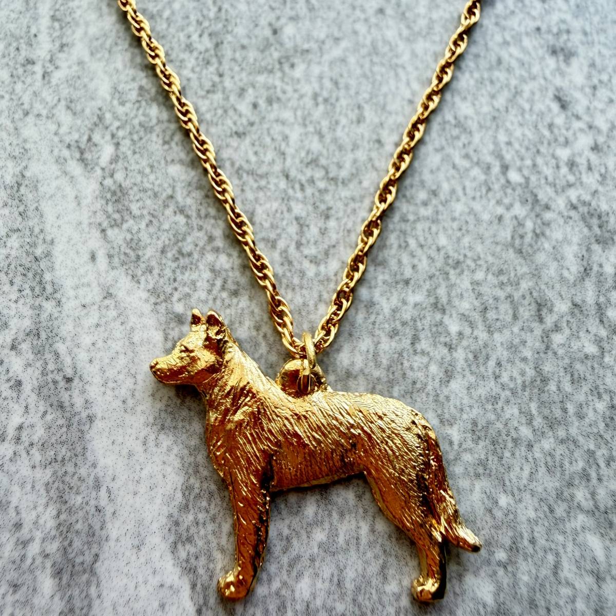 Beauceron Pendant | Gold Plate | Alden Arts