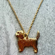 Basset G/V Pendant | Gold Plate | Alden Arts