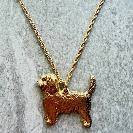 Basset G/V Pendant | Gold Plate | Alden Arts