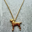 Border Terrier Pendant | Gold Plate | Alden Arts