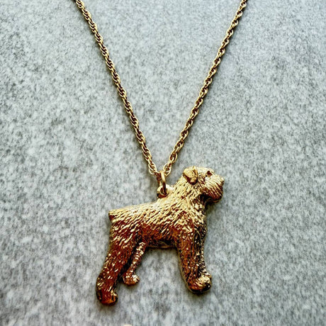 Bouvier Pendant | Gold Plate | Alden Arts