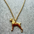 Boxer Pendant | Gold Plate | Alden Arts