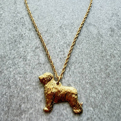 Briard Pendant | Gold Plate | Alden Arts