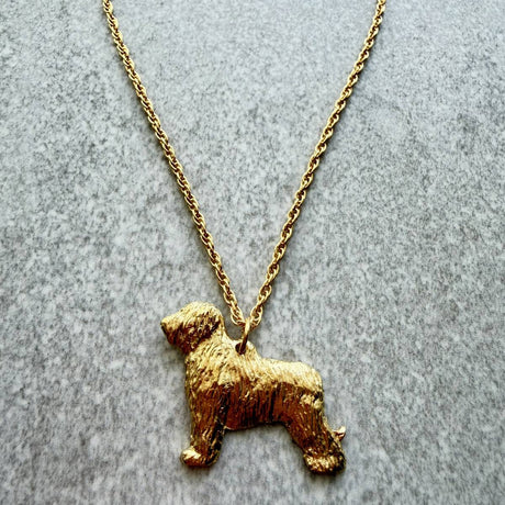 Briard Pendant | Gold Plate | Alden Arts