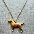 Bull Terrier Pendant | Gold Plate | Alden Arts