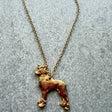 Chinese Crested Pendant | Gold Plate | Alden Arts