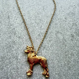 Chinese Crested Pendant | Gold Plate | Alden Arts