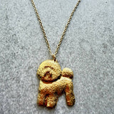 Chow Chow Pendant | Gold Plate | Alden Arts