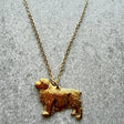 Clumber Spaniel Pendant | Gold Plate | Alden Arts