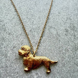 Dandie Dinmont Pendant | Gold Plate | Alden Arts