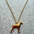 Dobermann Pendant | Gold Plate | Alden Arts