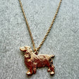 Field Spaniel Pendant | Gold Plate | Alden Arts