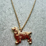 Field Spaniel Pendant | Gold Plate | Alden Arts
