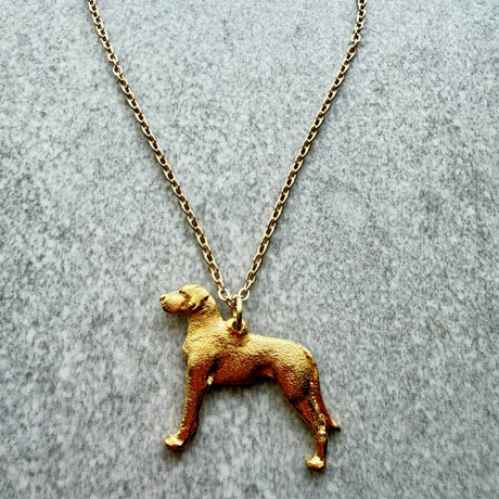 Great Dane Pendant | Gold Plate | Alden Arts