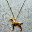 German Short Hair Pointer Pendant | Gold Plate | Alden Arts
