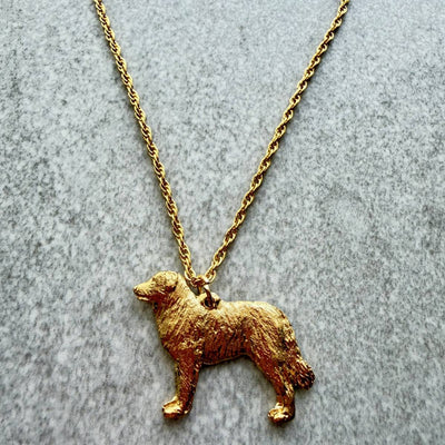 Hovawart Pendant | Gold Plate | Alden Arts