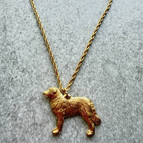 Hovawart Pendant | Gold Plate | Alden Arts