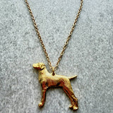Hungarian Vizsla Pendant | Gold Plate | Alden Arts