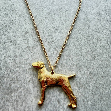 Hungarian Vizsla Pendant | Gold Plate | Alden Arts