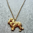 King Charles Spaniel Pendant | Gold Plate | Alden Arts