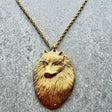 Keeshond Pendant | Gold Plate | Alden Arts