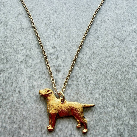 Labrador Pendant | Gold Plate | Alden Arts