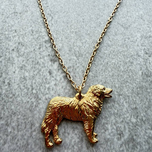 Leonberger Pendant | Gold Plate | Alden Arts