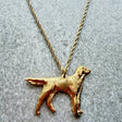 Munsterlander Large Pendant | Gold Plate | Alden Arts