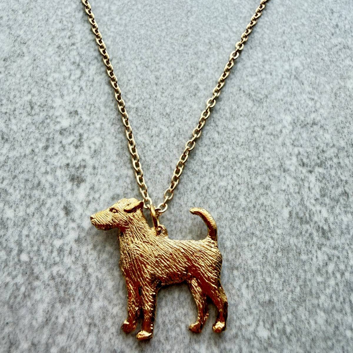 Parson Russell Pendant | Gold Plate | Alden Arts