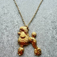 Poodle Continental Cut Pendant | Gold Plate | Alden Arts