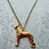 Pharaoh Hound Pendant | Gold Plate | Alden Arts