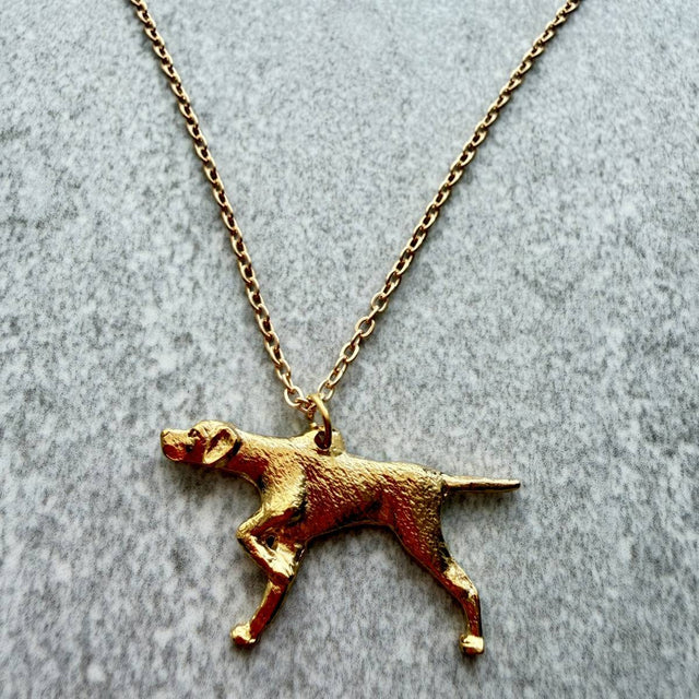 Pointer Pendant | Gold Plate | Alden Arts
