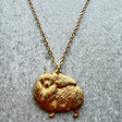 Pomeranian Pendant | Gold Plate | Alden Arts
