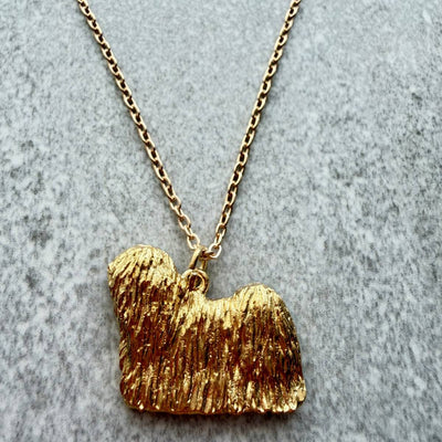 Puli Pendant | Gold Plate | Alden Arts