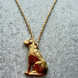 Rhodesian Ridgeback Pendant | Gold Plate | Alden Arts