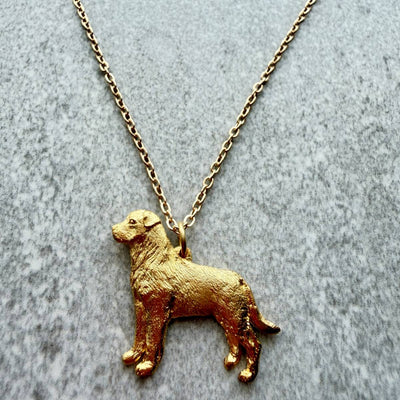 Rottweiler Pendant | Gold Plate | Alden Arts