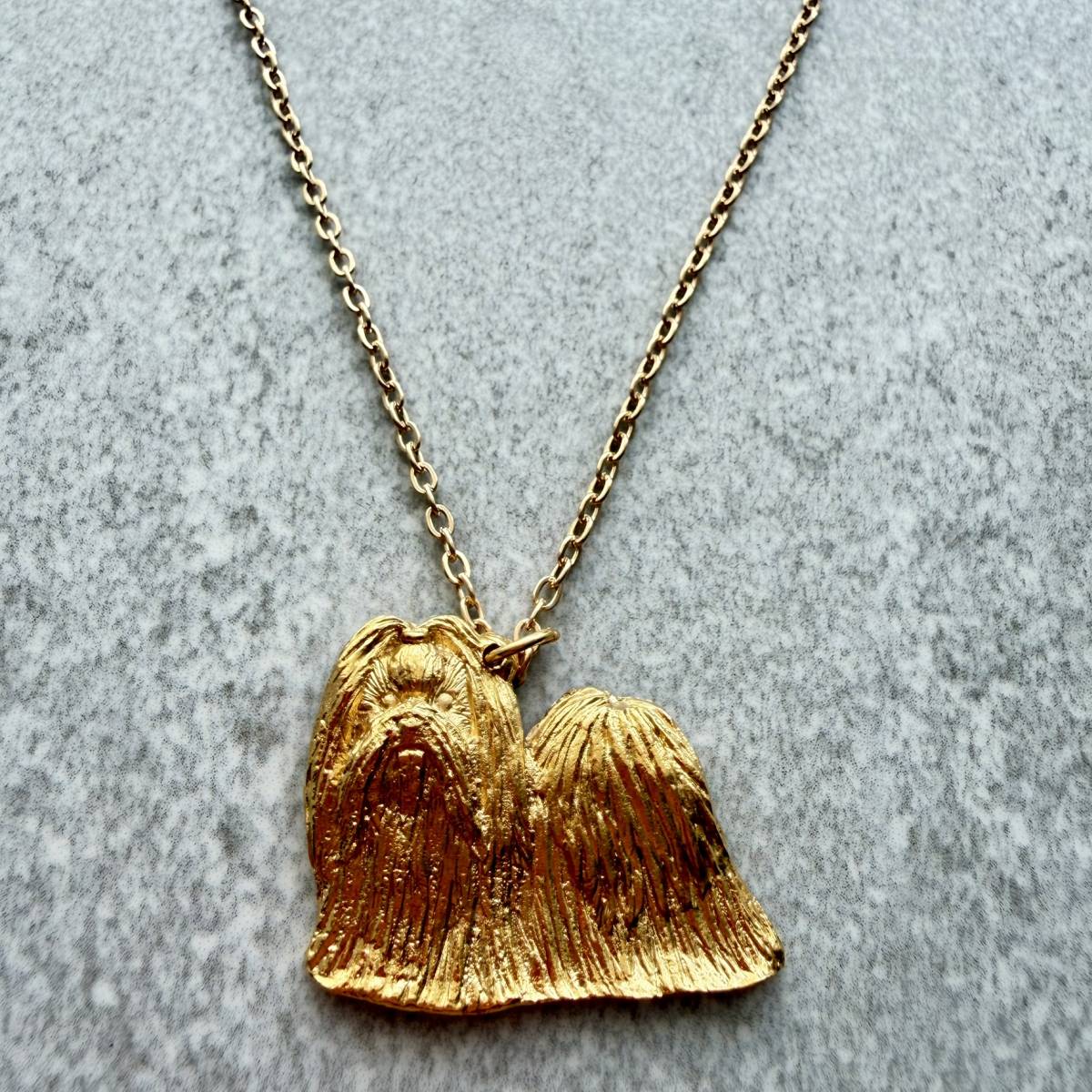 Shih Tzu Pendant | Gold Plate | Alden Arts