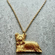 Skye Terrier Pendant | Gold Plate | Alden Arts
