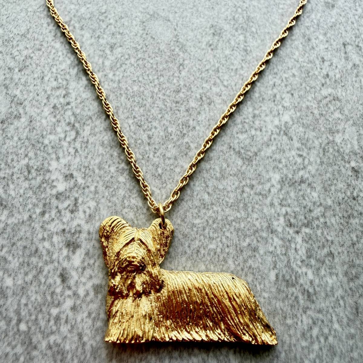 Skye Terrier Pendant | Gold Plate | Alden Arts